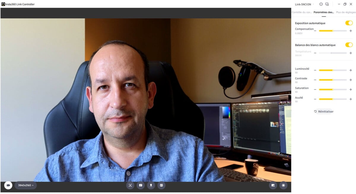 Test de l&rsquo;Insta360 Link : cette webcam 4K veut révolutionner vos streams