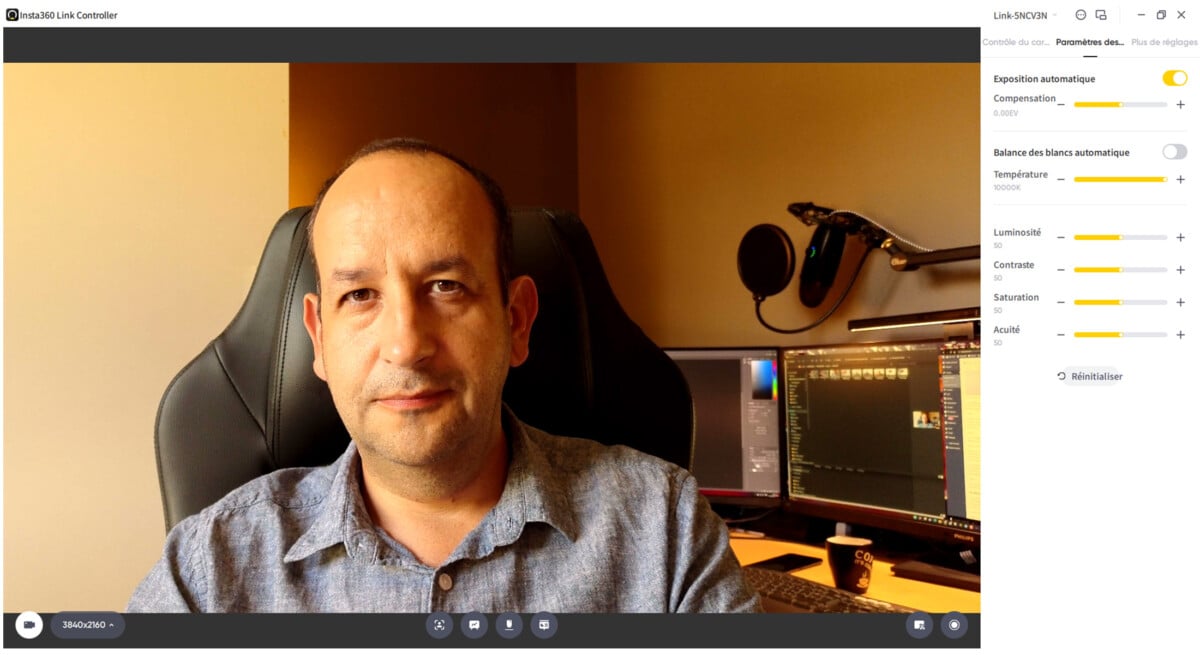 Test de l&rsquo;Insta360 Link : cette webcam 4K veut révolutionner vos streams
