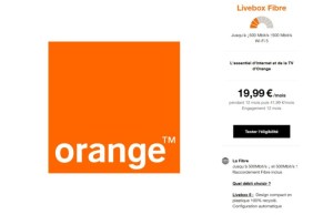 Orange baisse encore plus le prix de son offre Fibre la moins chère