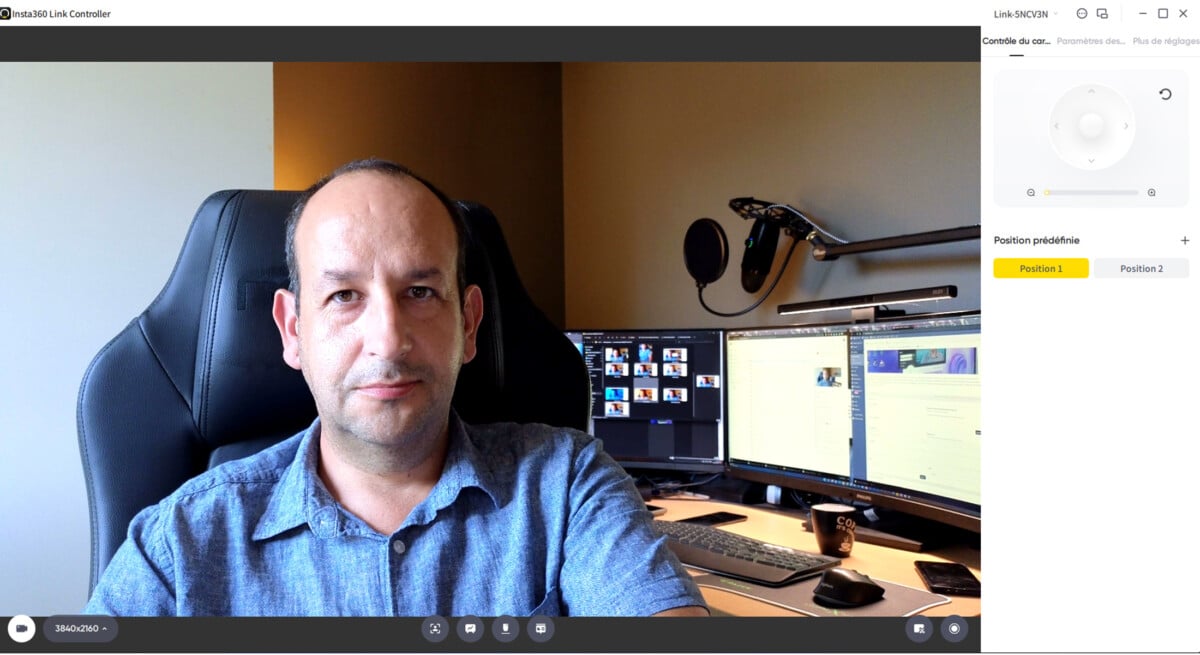 Test de l&rsquo;Insta360 Link : cette webcam 4K veut révolutionner vos streams