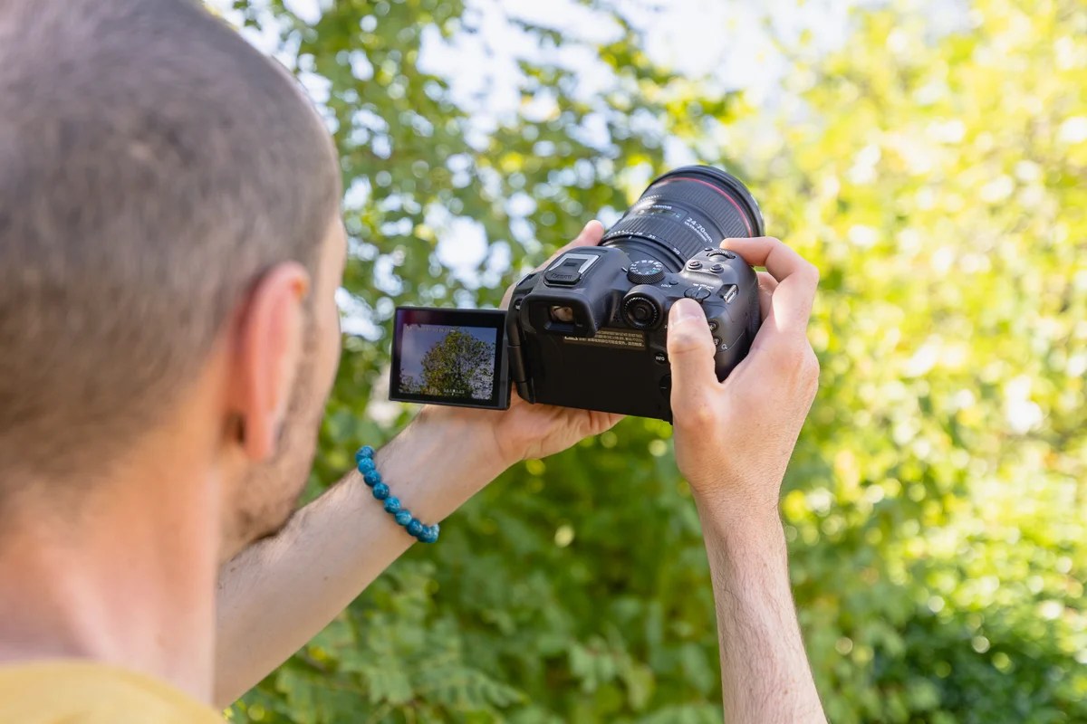 utilisation de l'écran d'un appareil photo