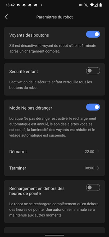 Il est possible de bloquer les boutons pour éviter que les enfants en abusent // Source : Yazid Amer - Frandroid