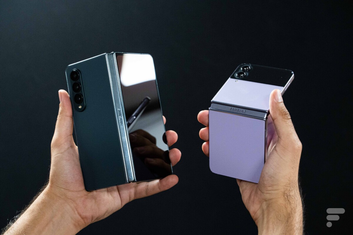 Samsung Galaxy Z Fold 4 et Z Flip 4 dos