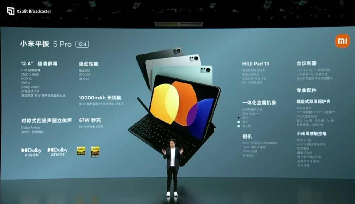 Xiaomi Pad 5 Pro 12,4 pouces specs