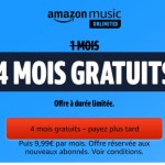 Amazon offre 4 mois gratuits à son service de streaming musical