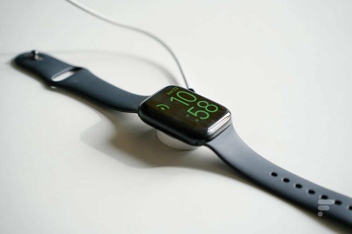 La recharge de l'Apple Watch Series 8