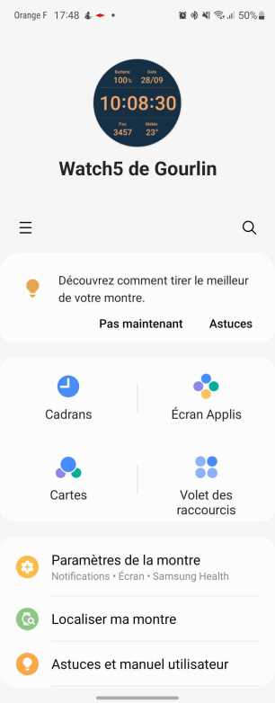 Galaxy Watch 5 interface  (2)