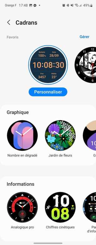 Galaxy Watch 5 interface  (4)