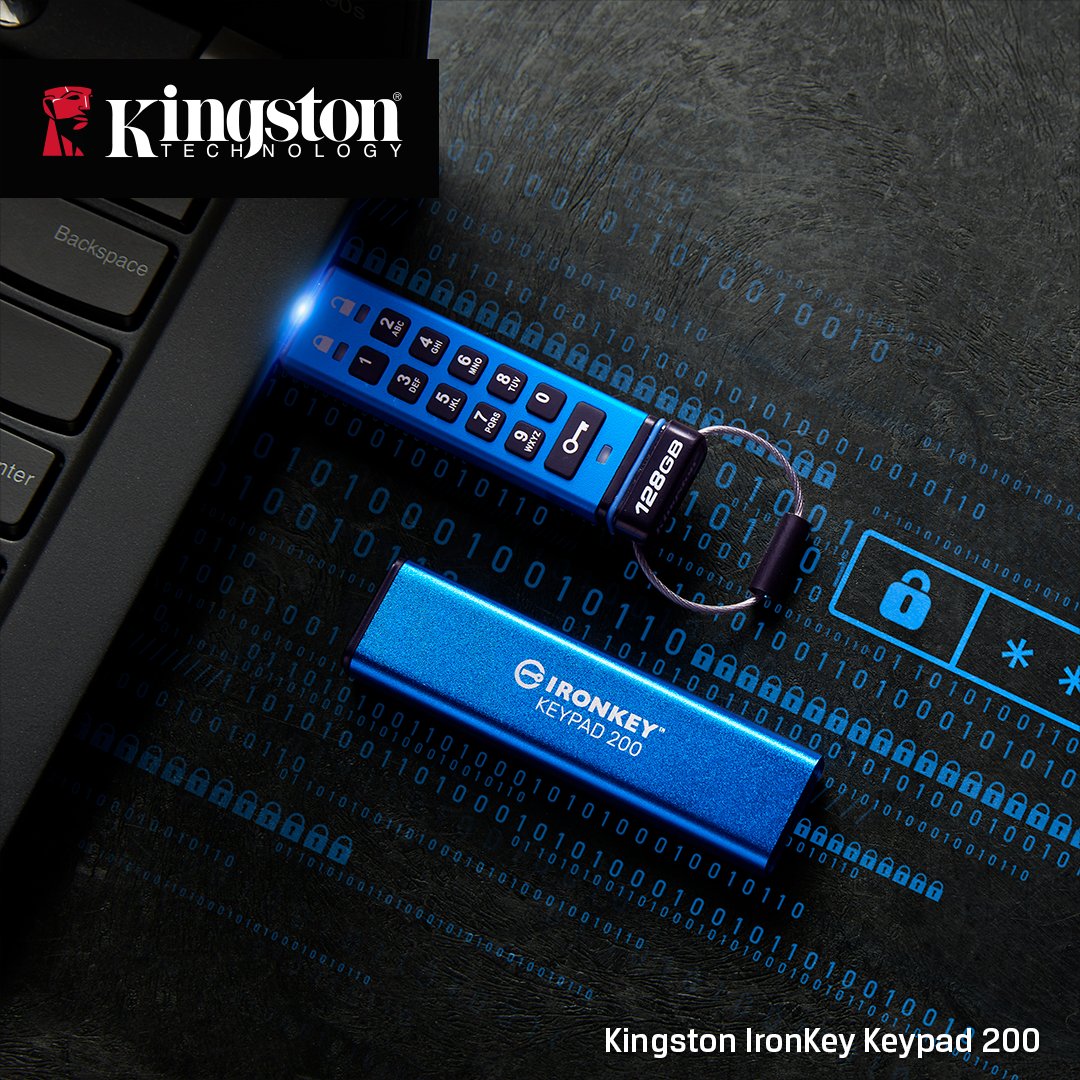secure usb key kingston ironkey keyboard 200