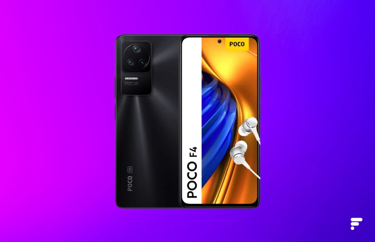 poco F4 5G fond violet