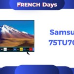 Ce géant TV Samsung 4K de 75 pouces est à moins de 800 € grâce aux French Days