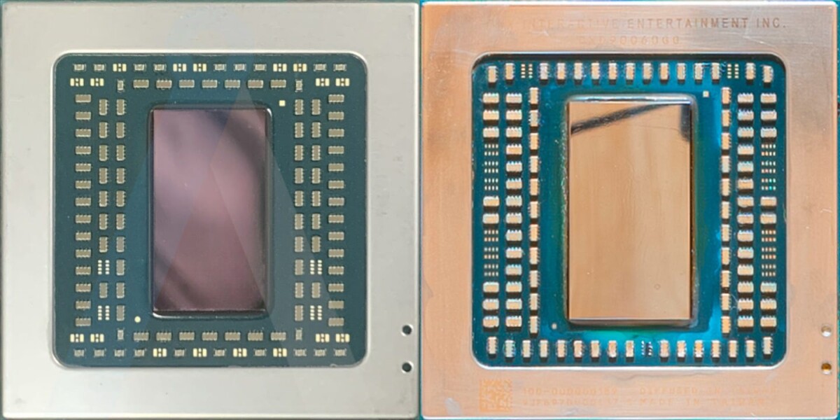 Il primo chip Sony PS5 contro il nuovo chip Oberon Plus 6N