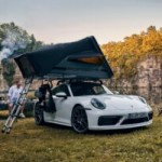 Vous pouvez désormais partir en camping avec votre Porsche grâce à cette tente de toit