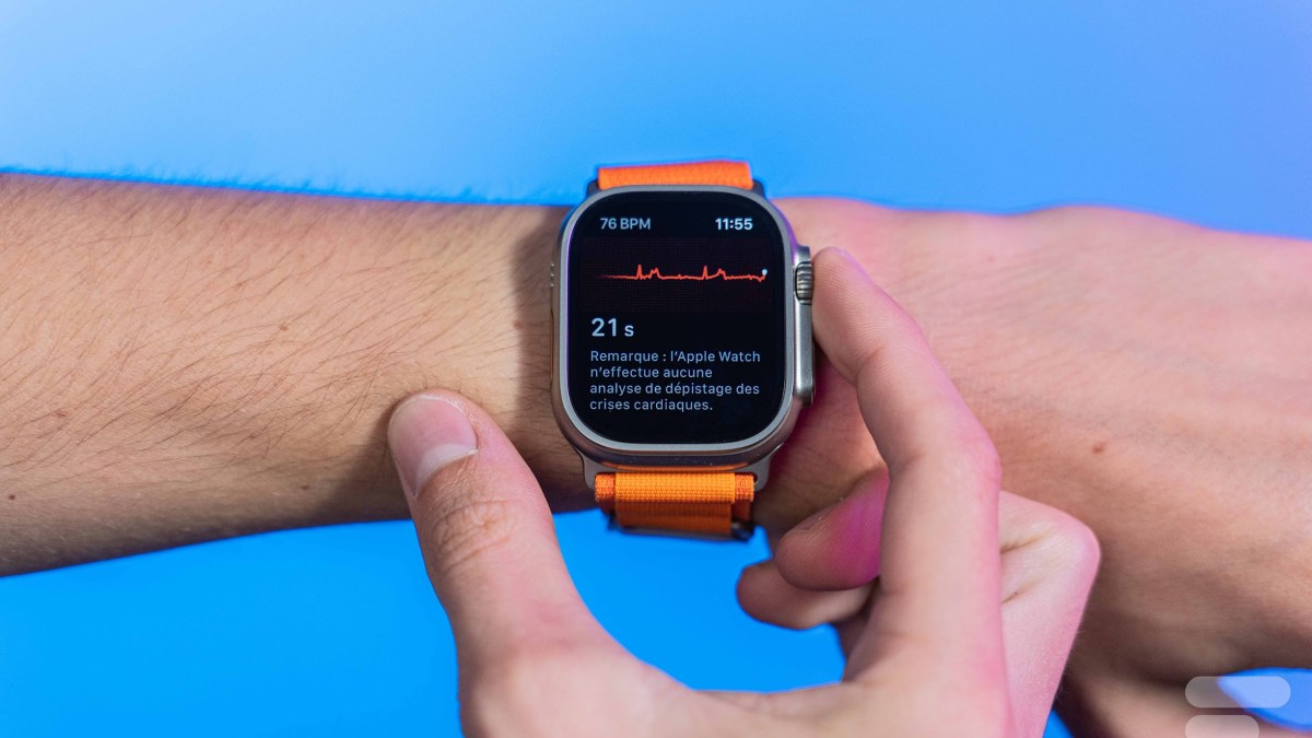 La mesure d'ECG sur l'Apple Watch Ultra