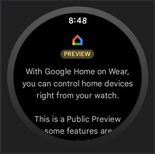 Google Home sur Wear OS  // Source : XDA