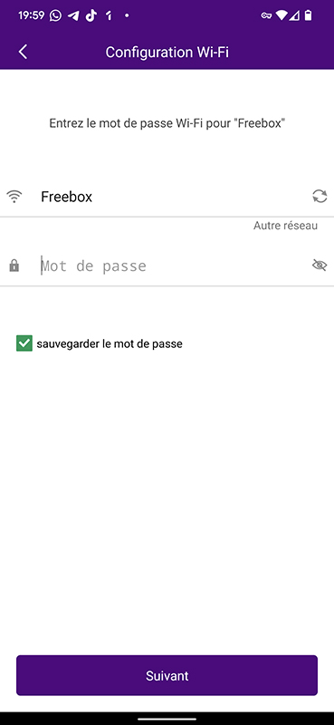 Vous n'avez plus qu'à entrer votre code Wi-Fi et patienter quelques secondes // Source : Yazid Amer - Frandroid