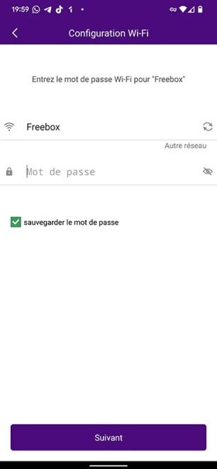 Vous n'avez plus qu'à entrer votre code Wi-Fi et patienter quelques secondes  // Source : Yazid Amer - Frandroid