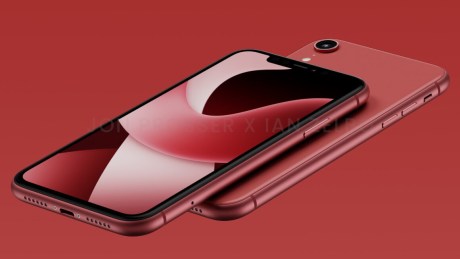 Rendu 3D de l'iPhone SE 4. // Source : Front Page Tech