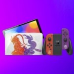 nintendo switch oled pokemon fond violet