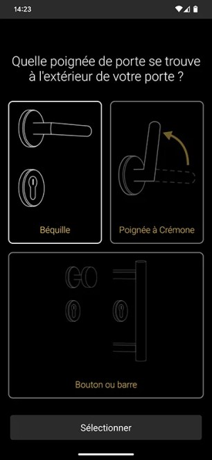 Le type de poignée de porte doit être précisé pour un fonctionnement optimal // Source : Yazid Amer - Frandroid