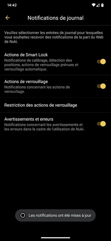 Filtrez le type de notification pour qu’il corresponde à vos besoins // Source : Yazid Amer - Frandroid