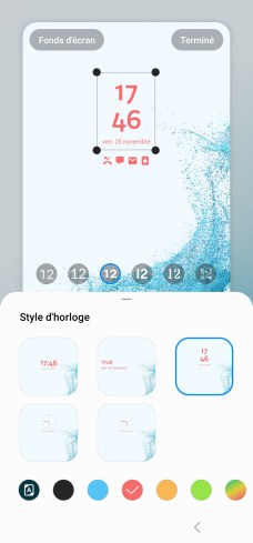 Personnalisation écran verrouillé One UI 5 Samsung b