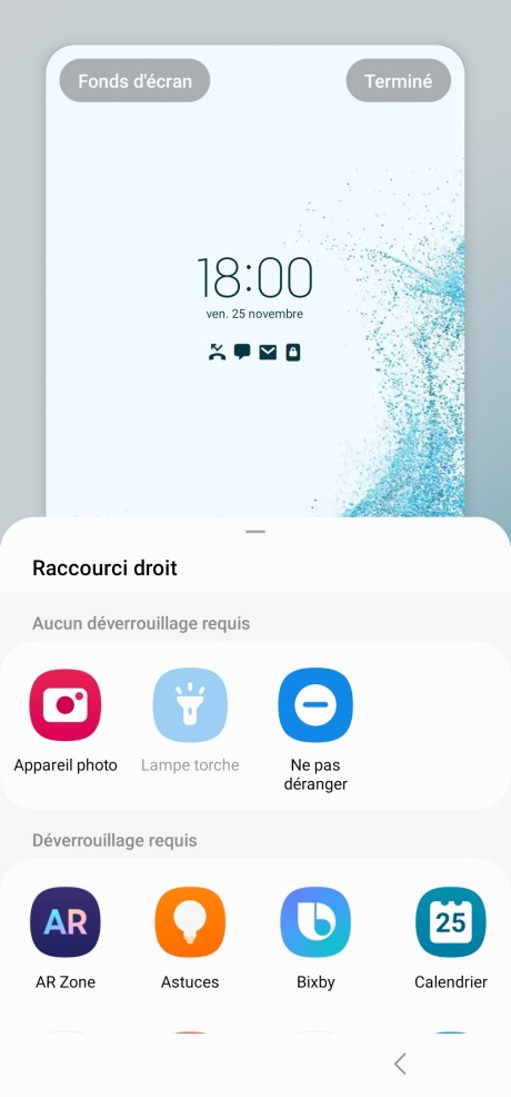 Personnalisation écran verrouillé One UI 5 Samsung ccc