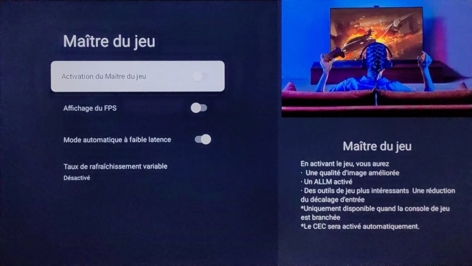 Activez le mode Maître du Jeu.