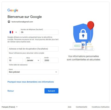 Comment créer un compte Gmail 05