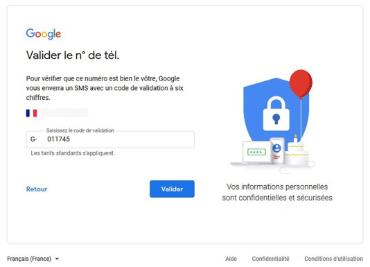 Comment créer un compte Gmail 06 a