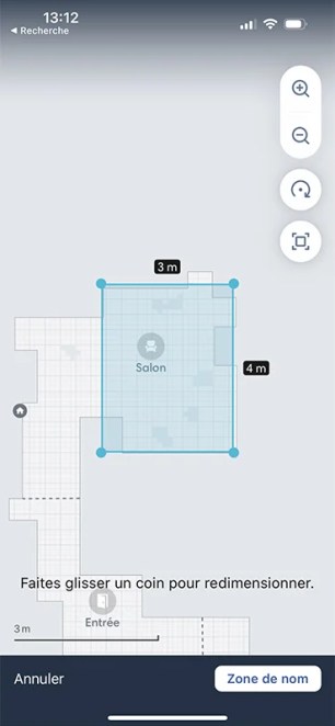 Vous pouvez définir très facilement des zones à traiter manuellement // Source : Yazid Amer - Frandroid