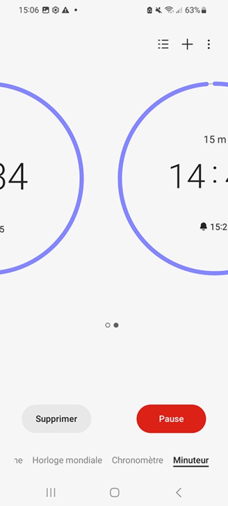 One UI 5 comment lancer plusieurs minuteurs à la fois 04