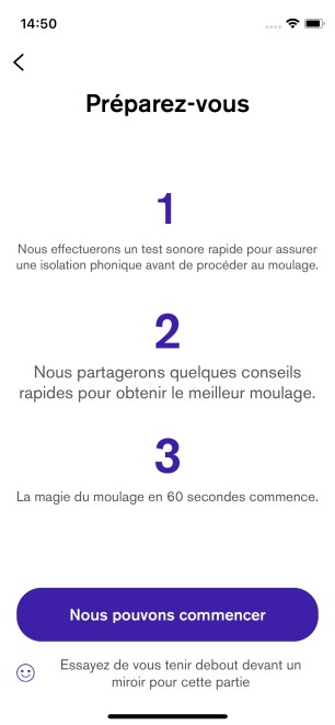 Le processus de moulage dure 1 minute envieon