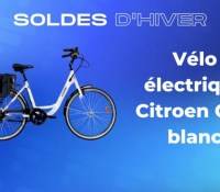 Vélo électrique Citroen City blanc