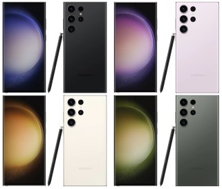 Les coloris du Samsung Galaxy S23 Ultra  // Source : Evan Blass