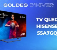 TV QLED HISENSE 55A7GQ soldes hivers 2023