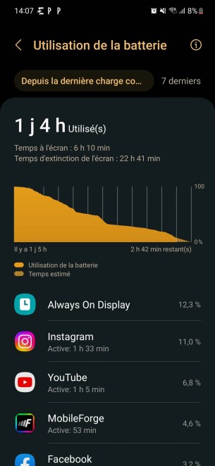 Capture autonomie Galaxy S23 (1)