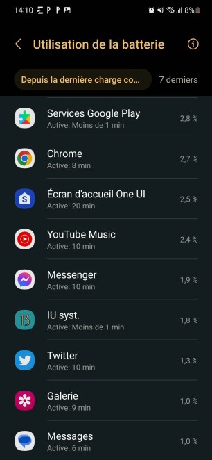 Capture autonomie Galaxy S23 (3)