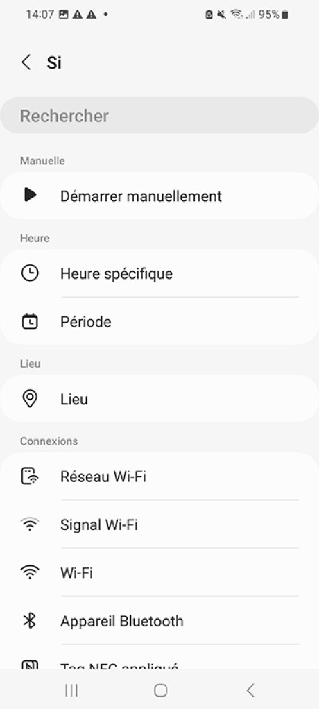 Comment utiliser les modes et les routine Samsung UI 5 05