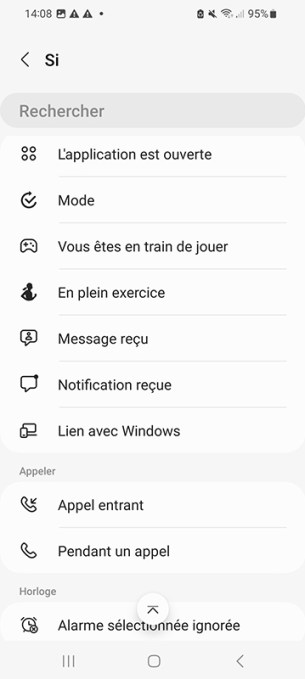 Comment utiliser les modes et les routine Samsung UI 5 07