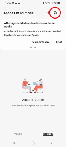 Comment utiliser les modes et les routine Samsung UI 5 12