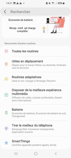 Comment utiliser les modes et les routine Samsung UI 5 14