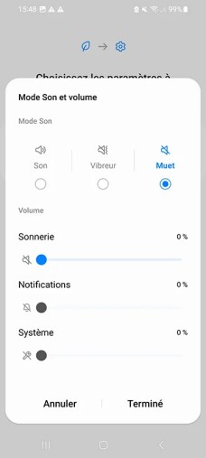 Comment utiliser les modes et les routine Samsung UI 5 26