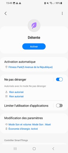 Comment utiliser les modes et les routine Samsung UI 5 28