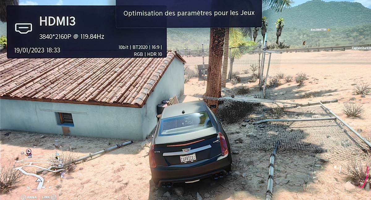 Optimisez l'affichage pour les jeux.