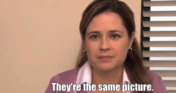 Pam dans The Office disant 
