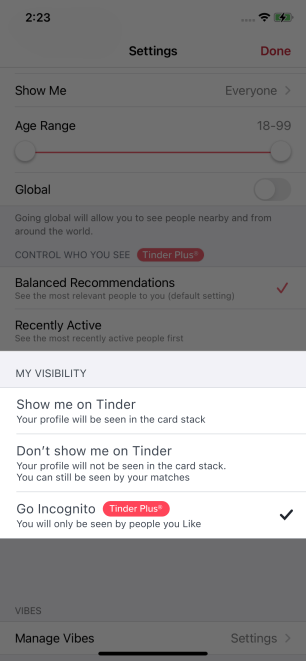 Source : Tinder