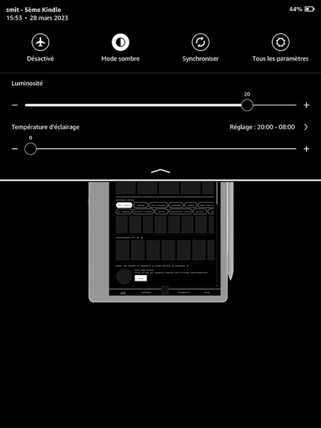 Mode nuit // Source : Yazid Amer - Frandroid