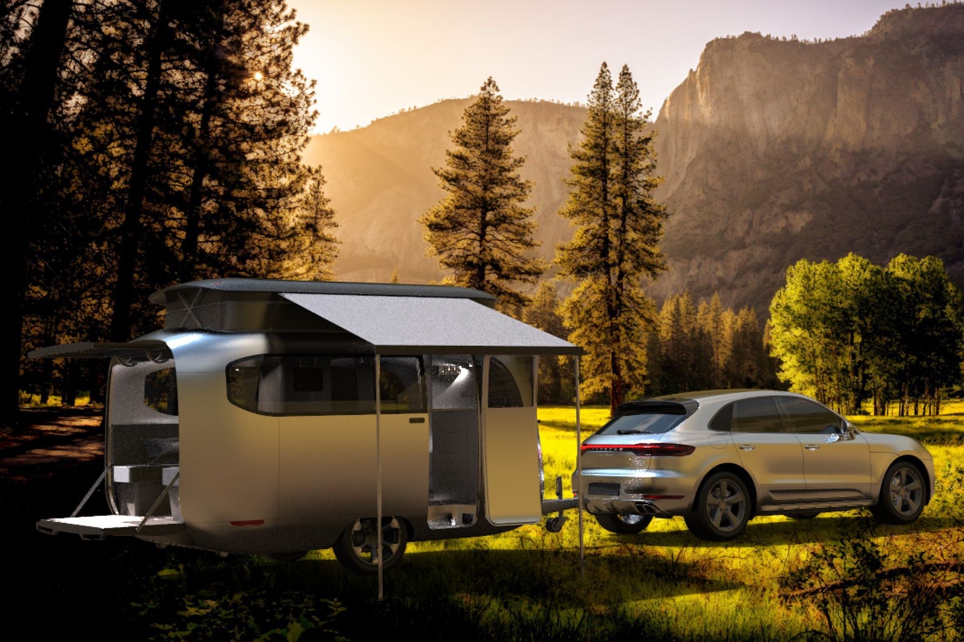 Caravane Airstream x Porsche