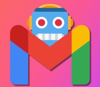 Le logo Gmail avec un émoji robot // Source : Frandroid